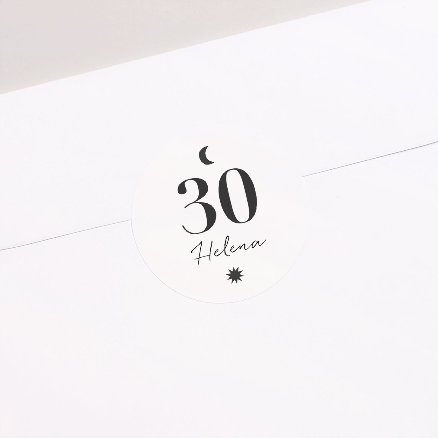 Sticker Geburtstag Rund Arche Typo, 30 Jahre alt foto N° 2