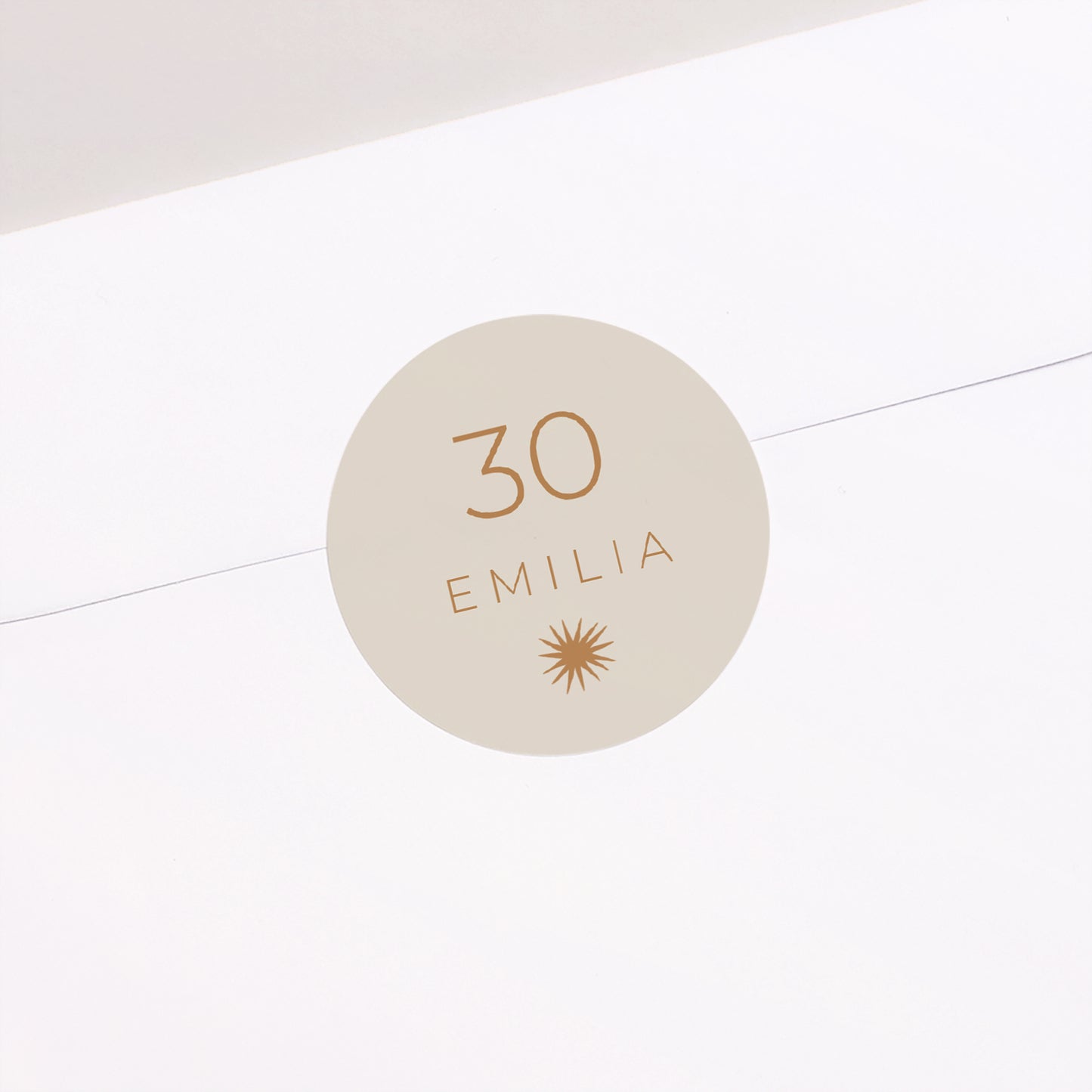 Sticker Geburtstag Rund Sun Party, 30 Jahre, Oval foto N° 2