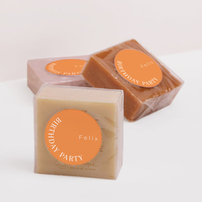 Sticker Geburtstag Rund Orange Flashy Party, Mann foto N° 3