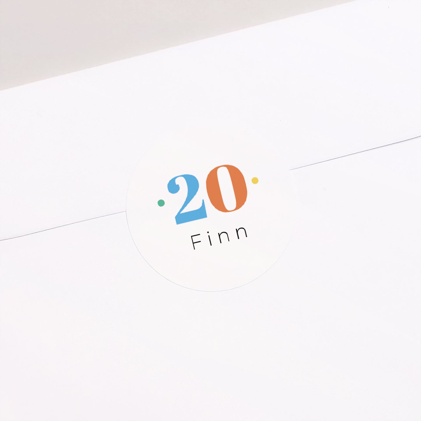 Sticker Geburtstag Rund runde Männer mehrfarbig foto N° 2