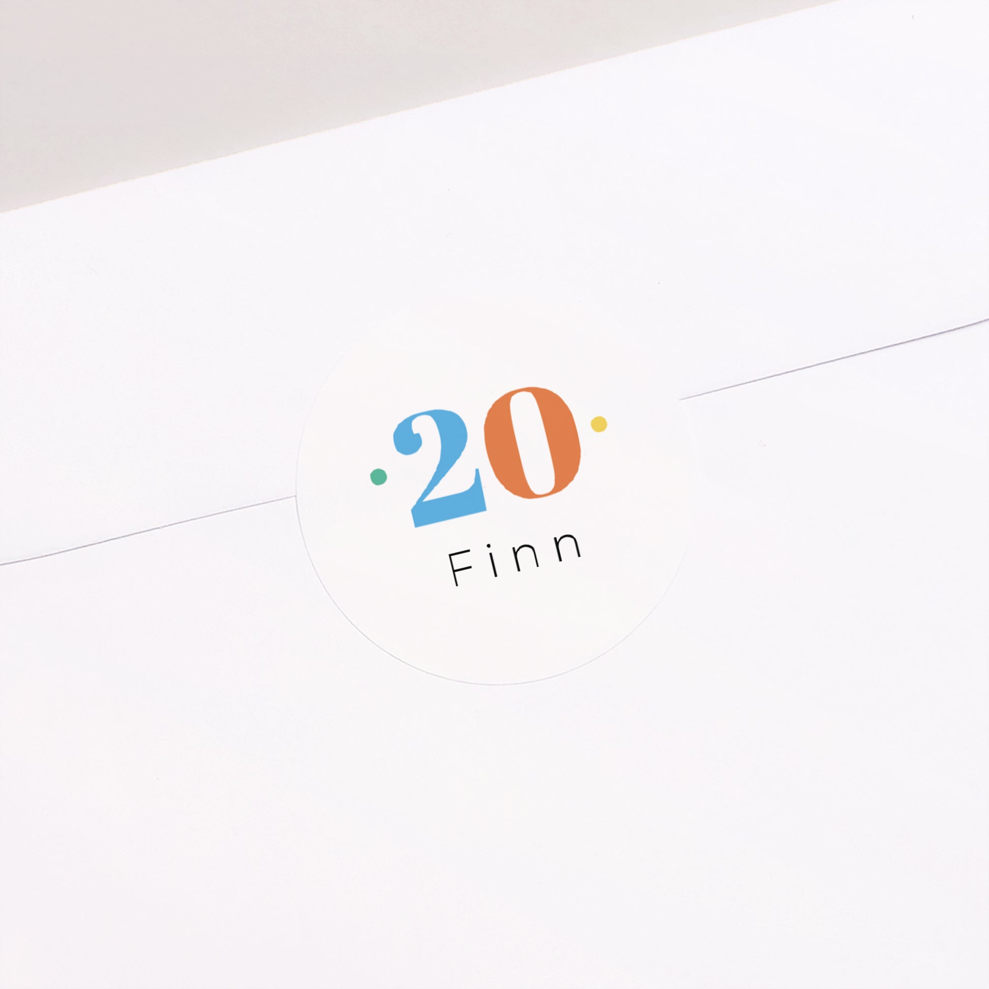 Sticker Geburtstag Rund runde Männer mehrfarbig foto N° 2