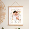 Poster Geburt Porträt Kleine Blumen foto N° 1