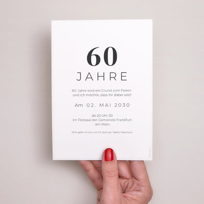 Einladungskarte Geburtstag 60 Jahre Geburtstag Mehrere Fotos foto N° 3