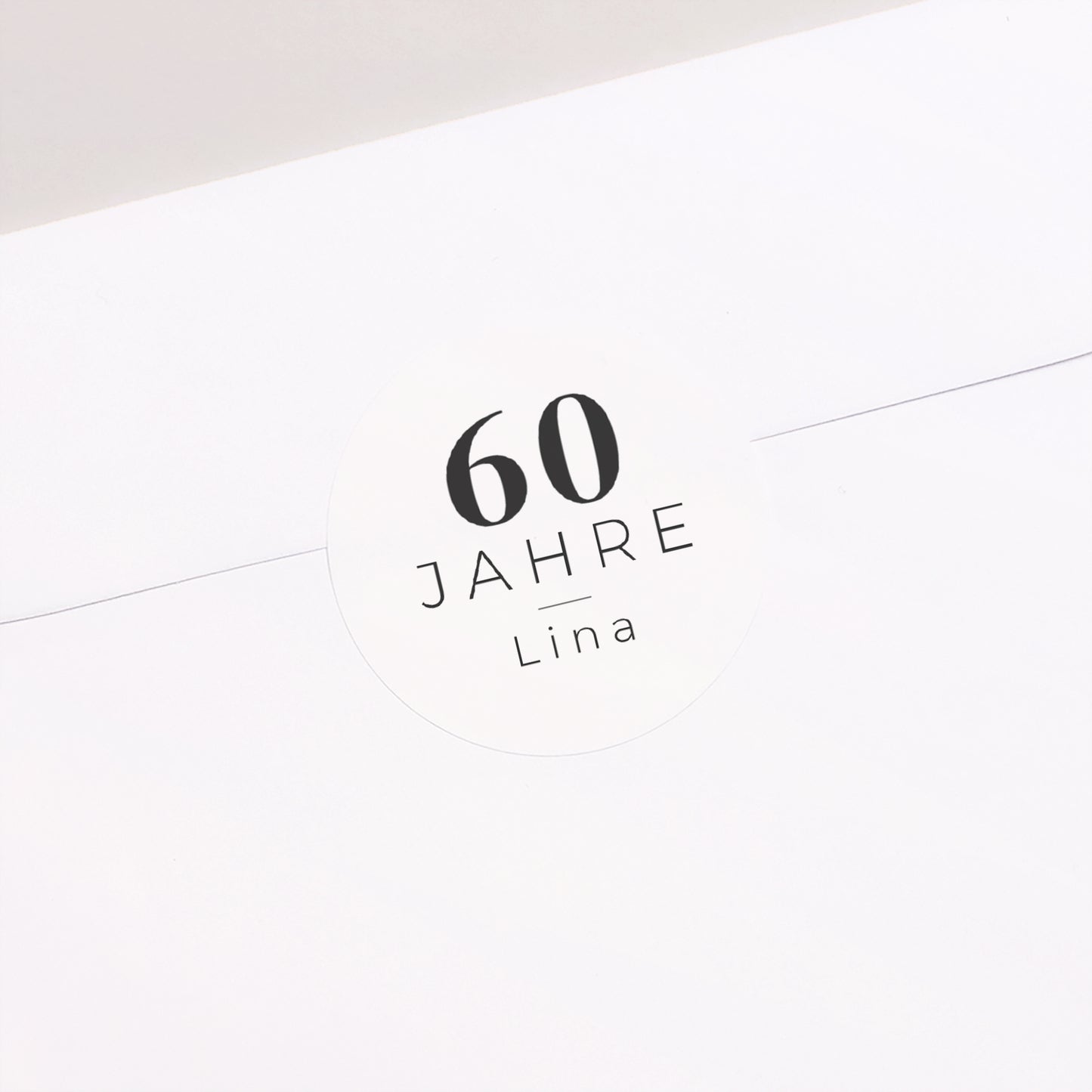 Sticker Geburtstag Rund 60 Jahre Geburtstag Mehrere Fotos foto N° 2