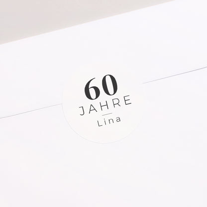 Sticker Geburtstag Rund 60 Jahre Geburtstag Mehrere Fotos foto N° 2