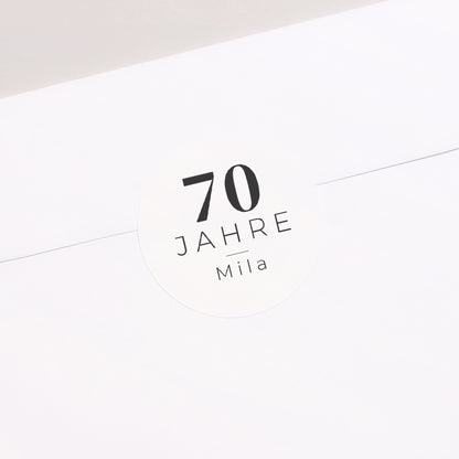 Sticker Geburtstag Rund 8 Fotos, 70 Jahre foto N° 2
