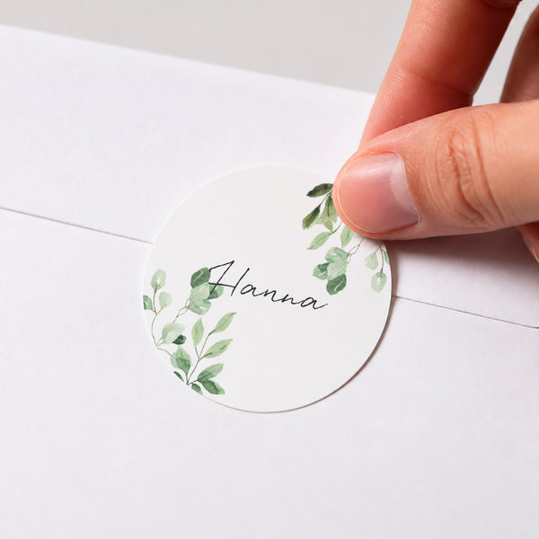 Sticker Geburtstag Rund Trio Vegetal foto