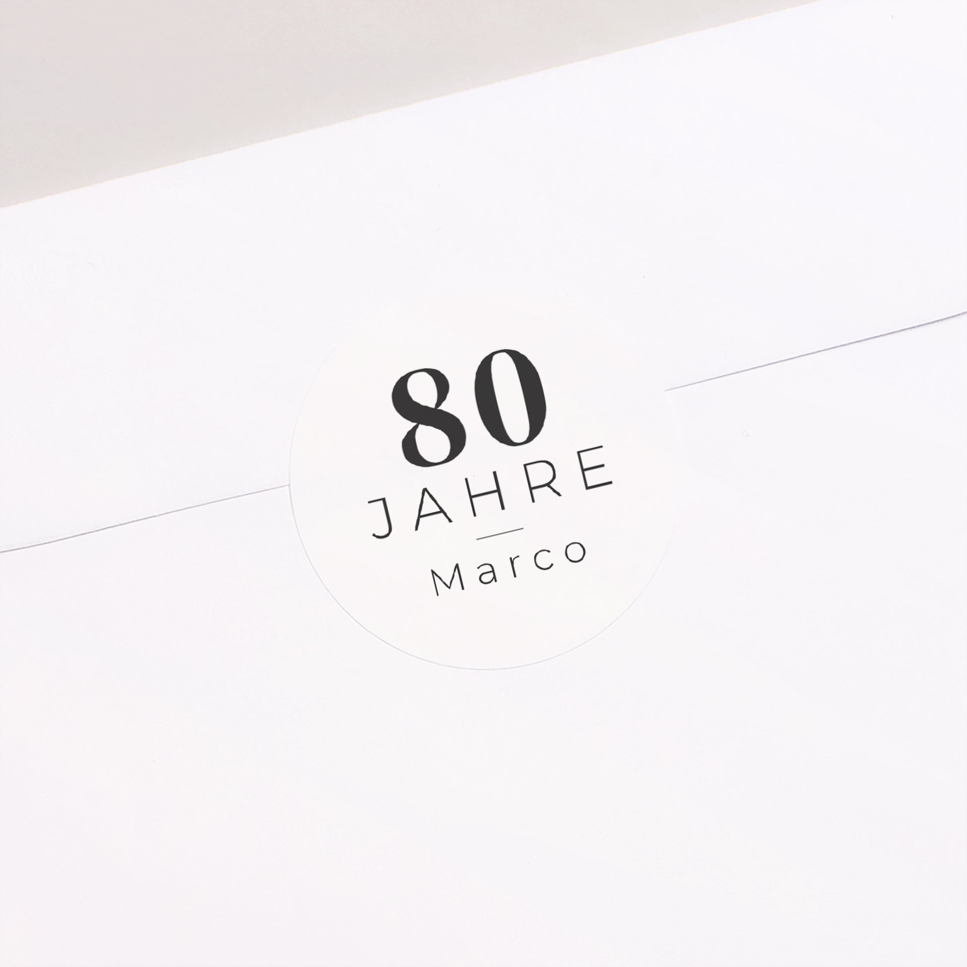 Sticker Geburtstag Rund 80. Geburtstag Foto allein foto N° 2