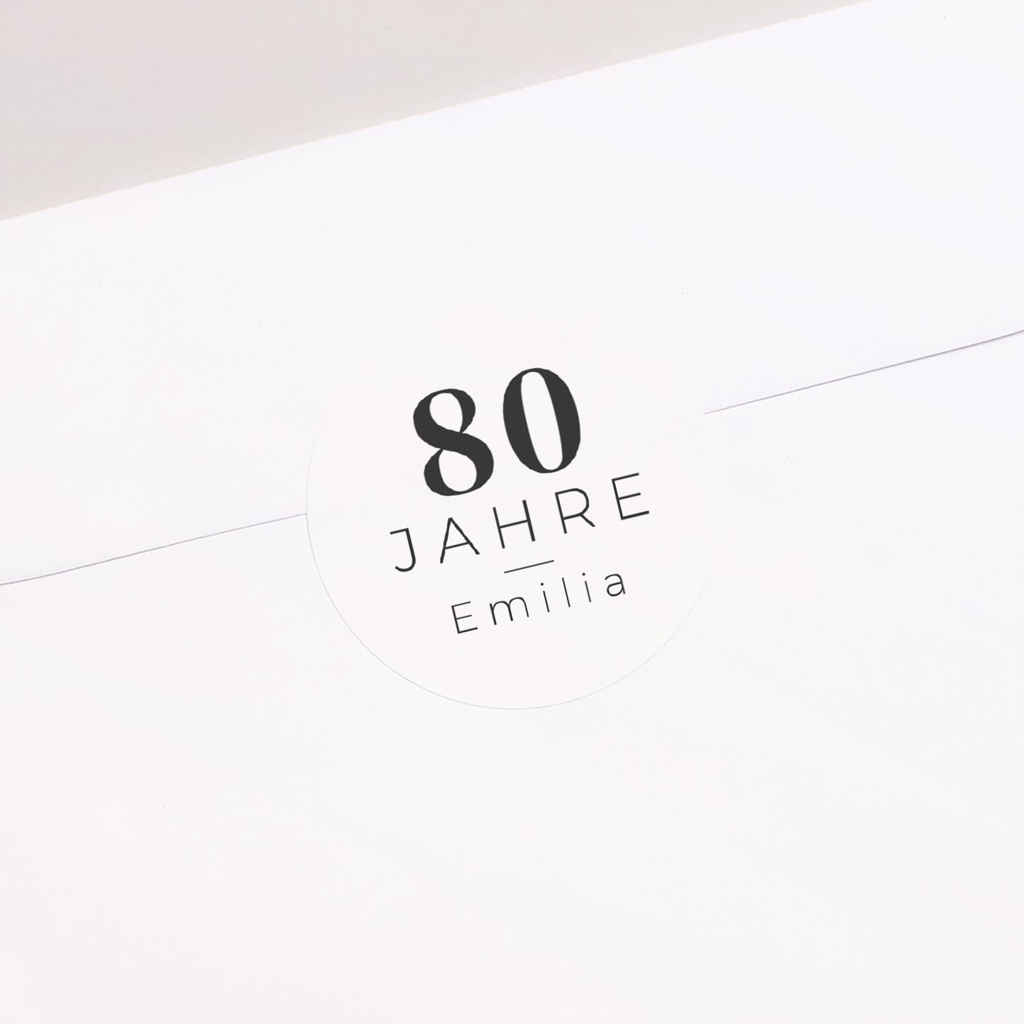 Sticker Geburtstag Rund 8 Fotos, 80 Jahre foto N° 2