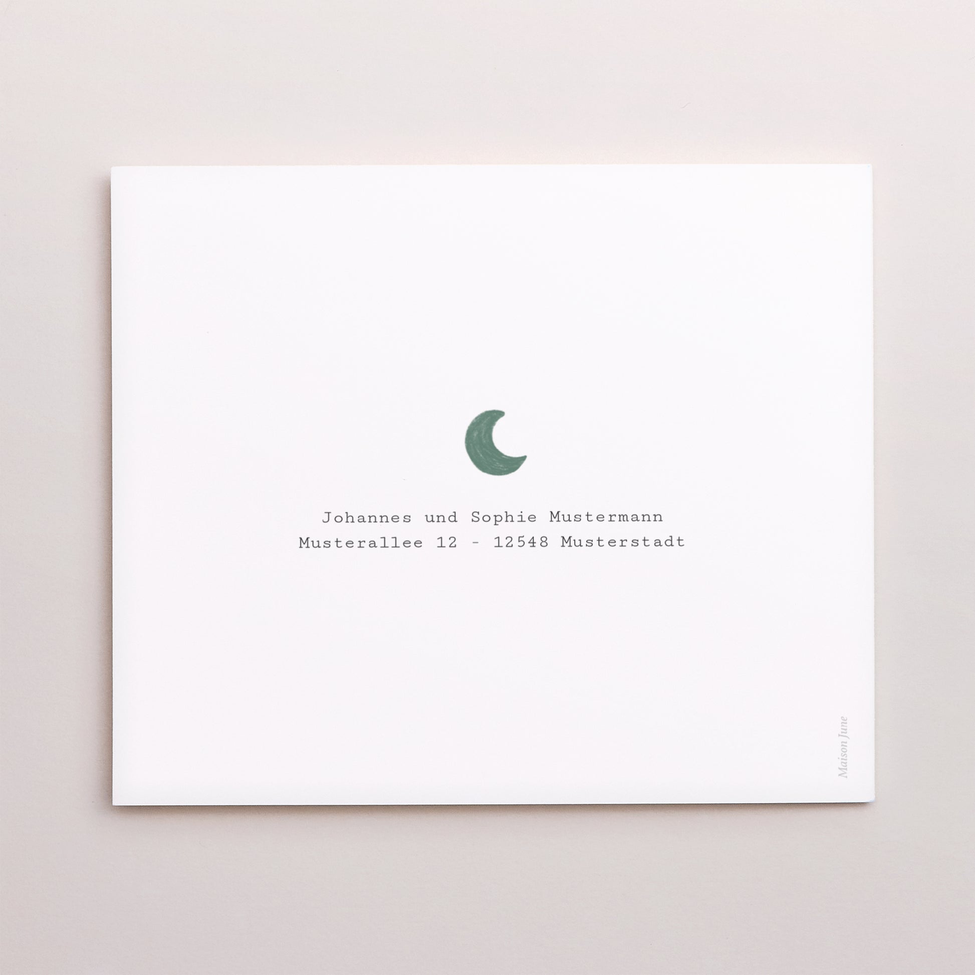 Dankeskarte Taufe Asymmetrische Zweiflügeltür foto N° 3