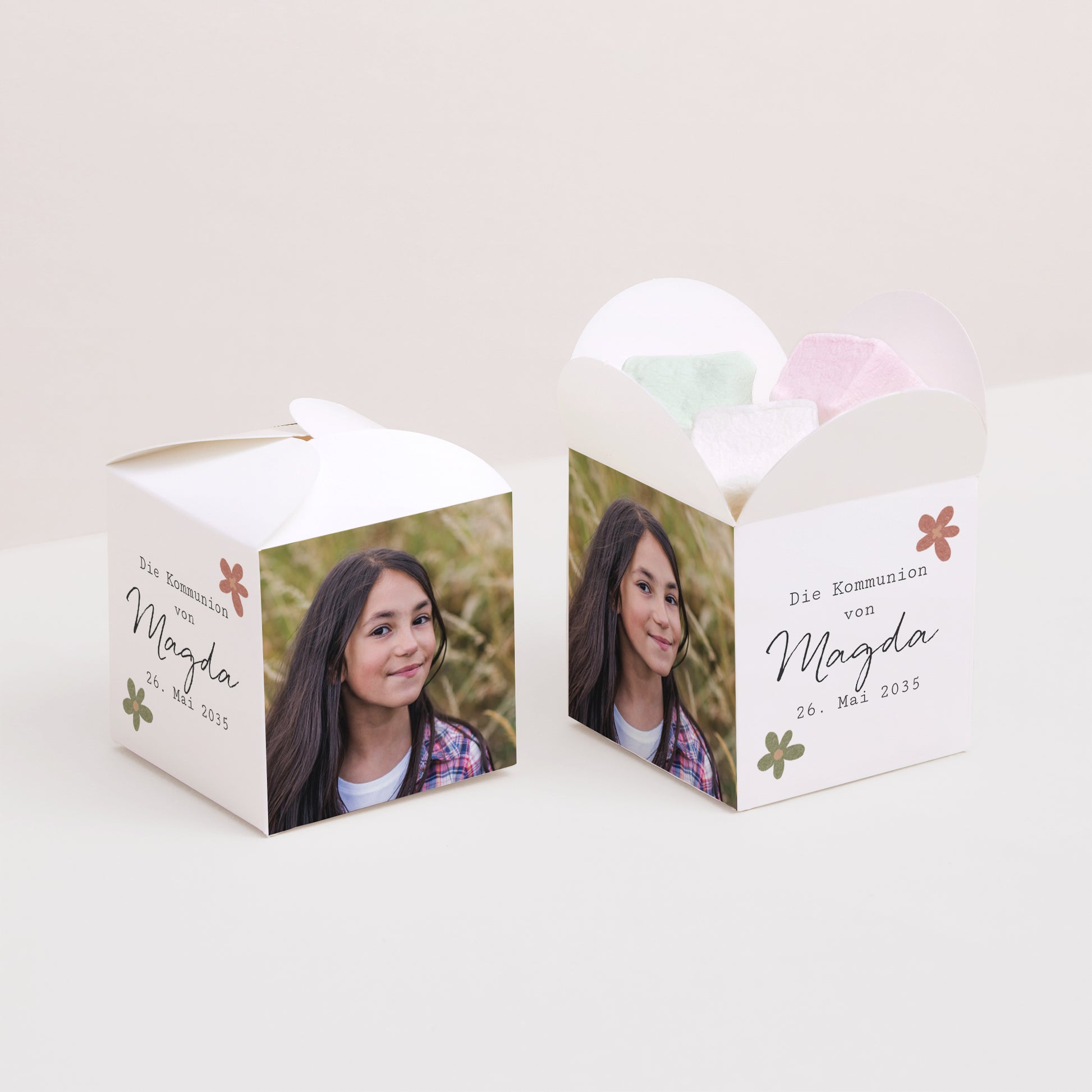 Geschenkbox Kommunion Schmetterlingsöffnung foto N° 2