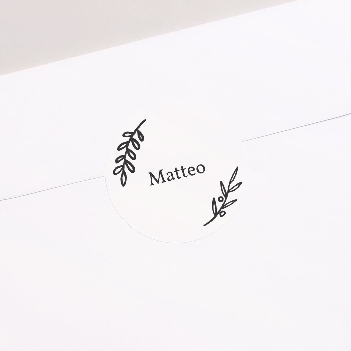Sticker Kommunion Rund Goldenes Muster foto N° 2
