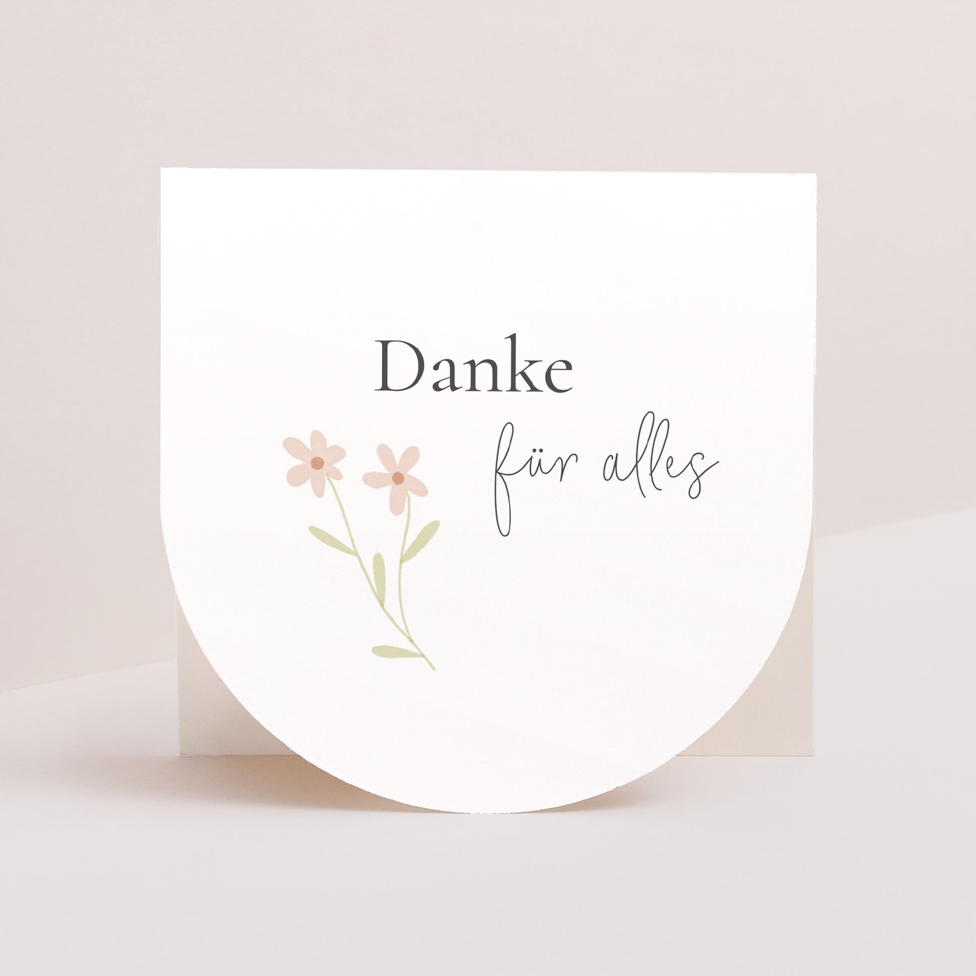 Dankeskarte Konfirmation Doppelflügelfensterhalbmond foto N° 1