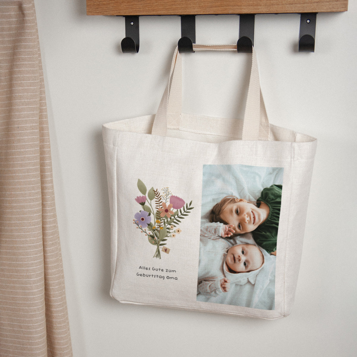 Tote bag Objekte Tragehenkel Feststrauß foto N° 1