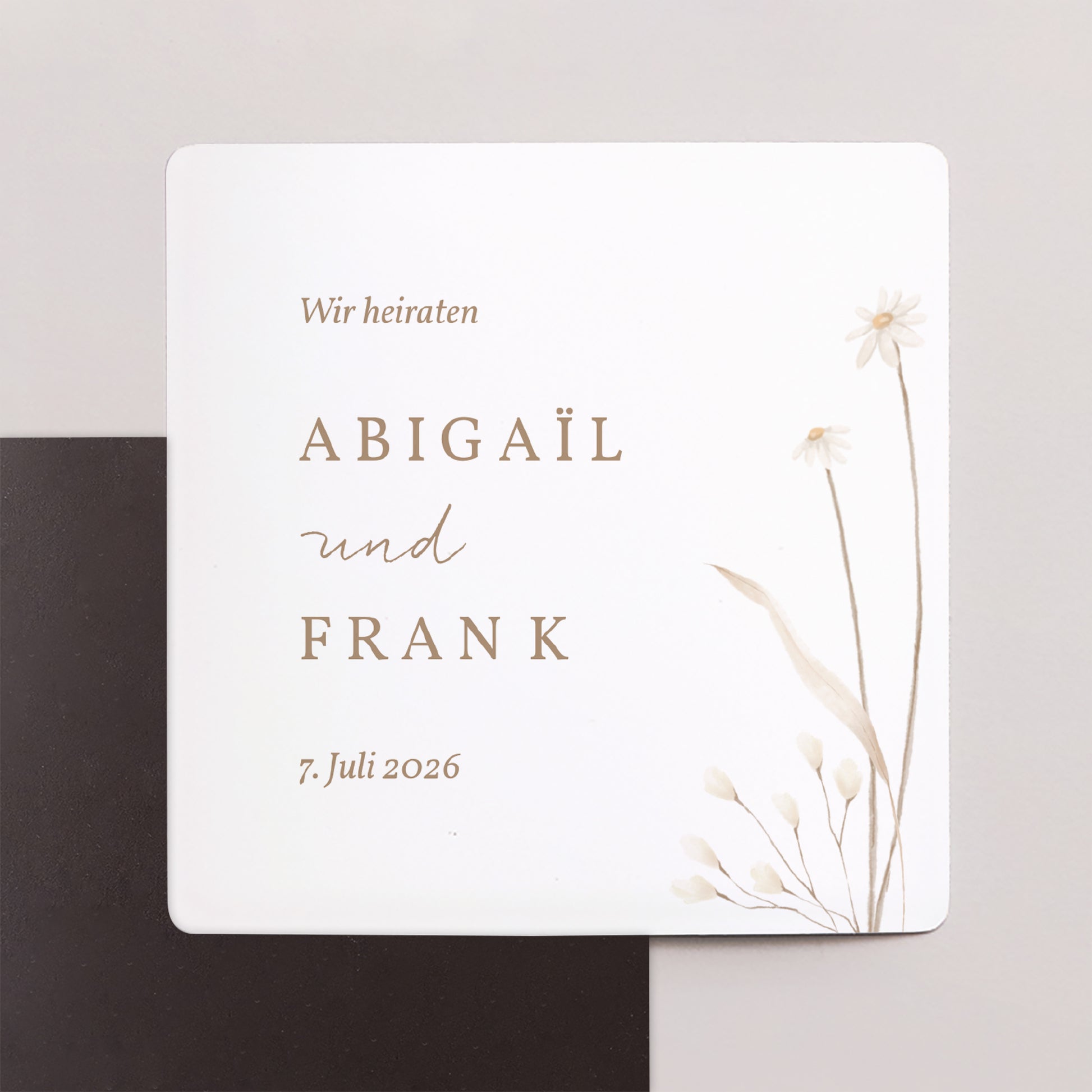 Save the date Karte Hochzeit Satz von 9, magnetisch. Wilde Blumen foto N° 1