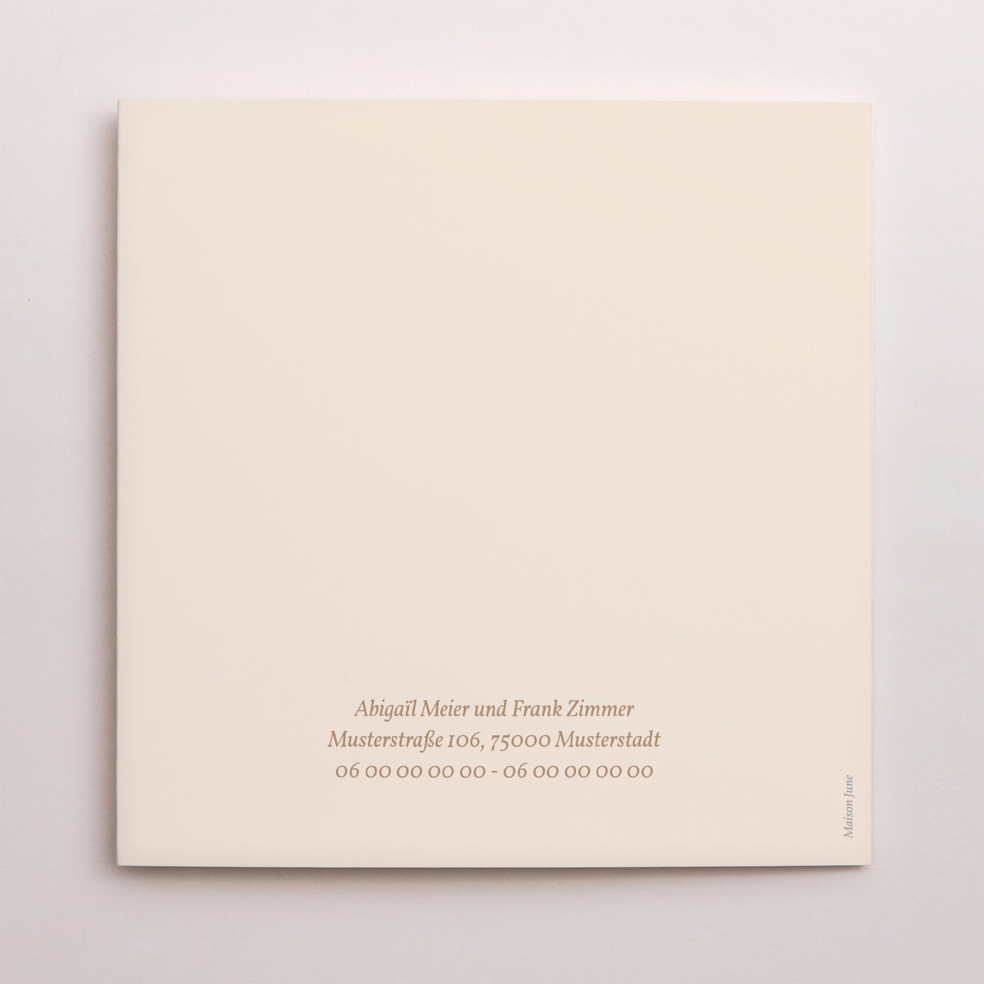 Hochzeitseinladung Triptychon Fensteröffnung Wilde Blumen foto N° 3
