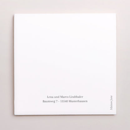Dankeskarte Geburt Doppelflügelfensterhalbmond Die Wiege der Natur foto N° 3