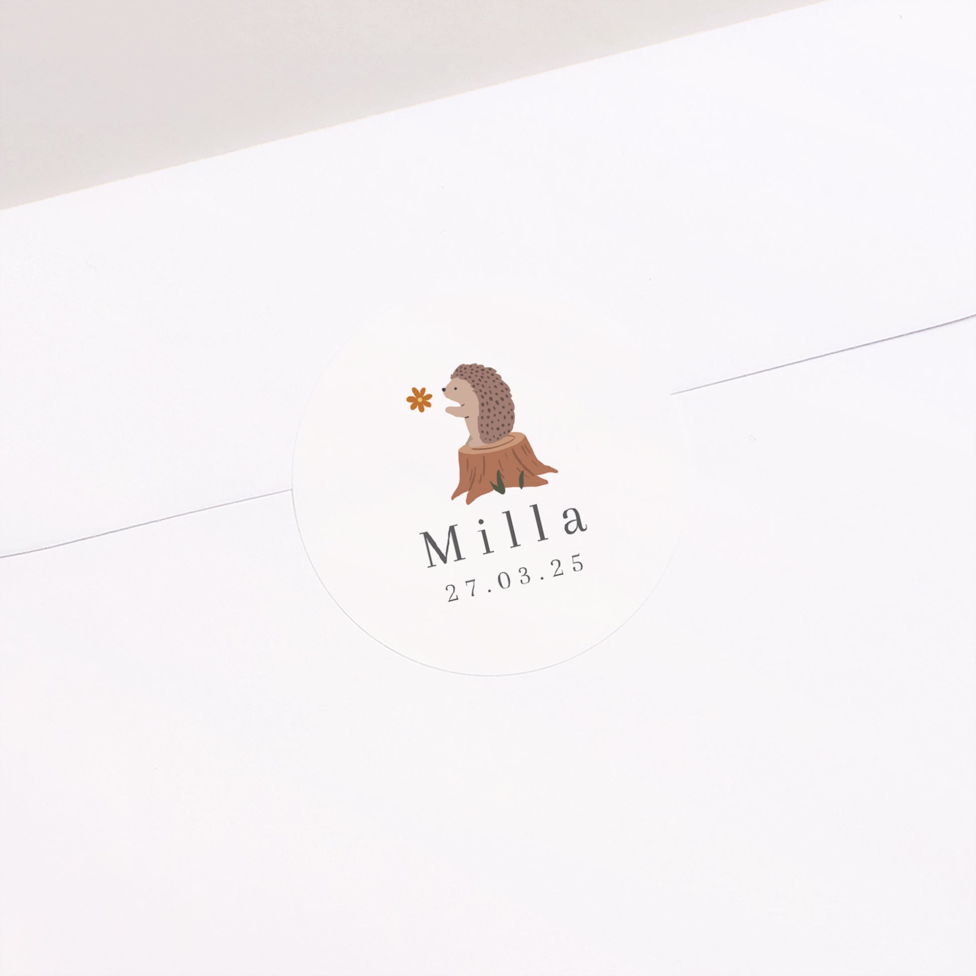 Sticker Geburt Rund Die Wiege der Natur foto N° 1