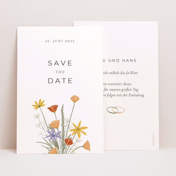 Save the date Karte Hochzeit PortraitPorträt foto