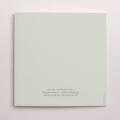 Dankeskarte Hochzeit Asymmetrisches Triptychon Blühende Landschaften foto N° 3