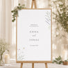 Begrüßungstafel Hochzeit Porträt 60 x 90 cm Blühende Landschaften foto N° 1