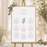 Sitzplan Hochzeit Porträt Blumenrahmen foto N° 1