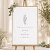 Begrüßungstafel Hochzeit Porträt 60 x 90 cm Blumenrahmen foto N° 1
