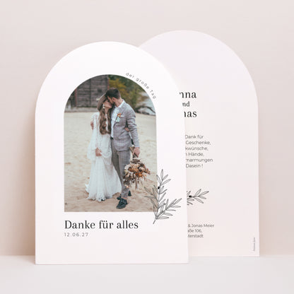 Dankeskarte Hochzeit Arche foto N° 1