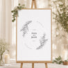 Begrüßungstafel Hochzeit Porträt 60 x 90 cm foto N° 1