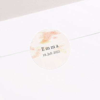 Sticker Geburt Rund Blick auf die Welt foto N° 2