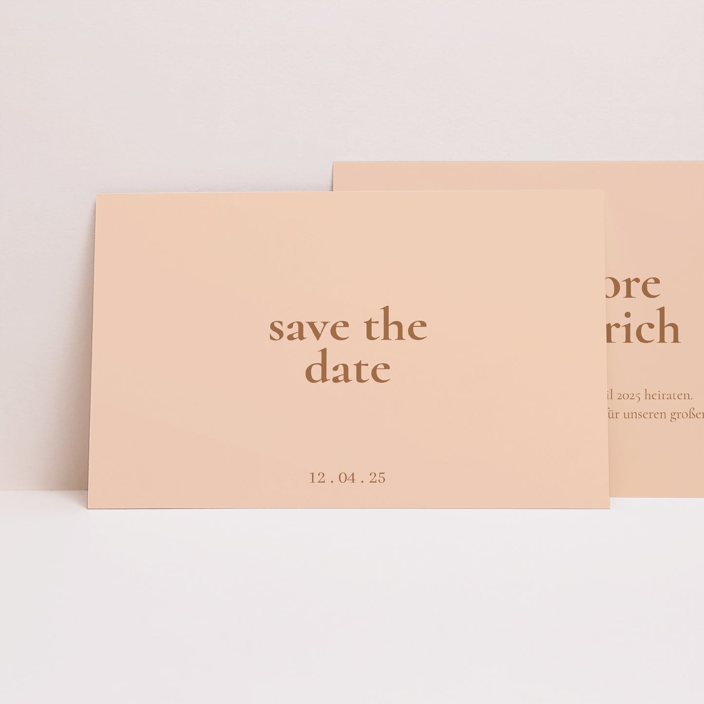 Save the date Karte Hochzeit Landschaft foto N° 1