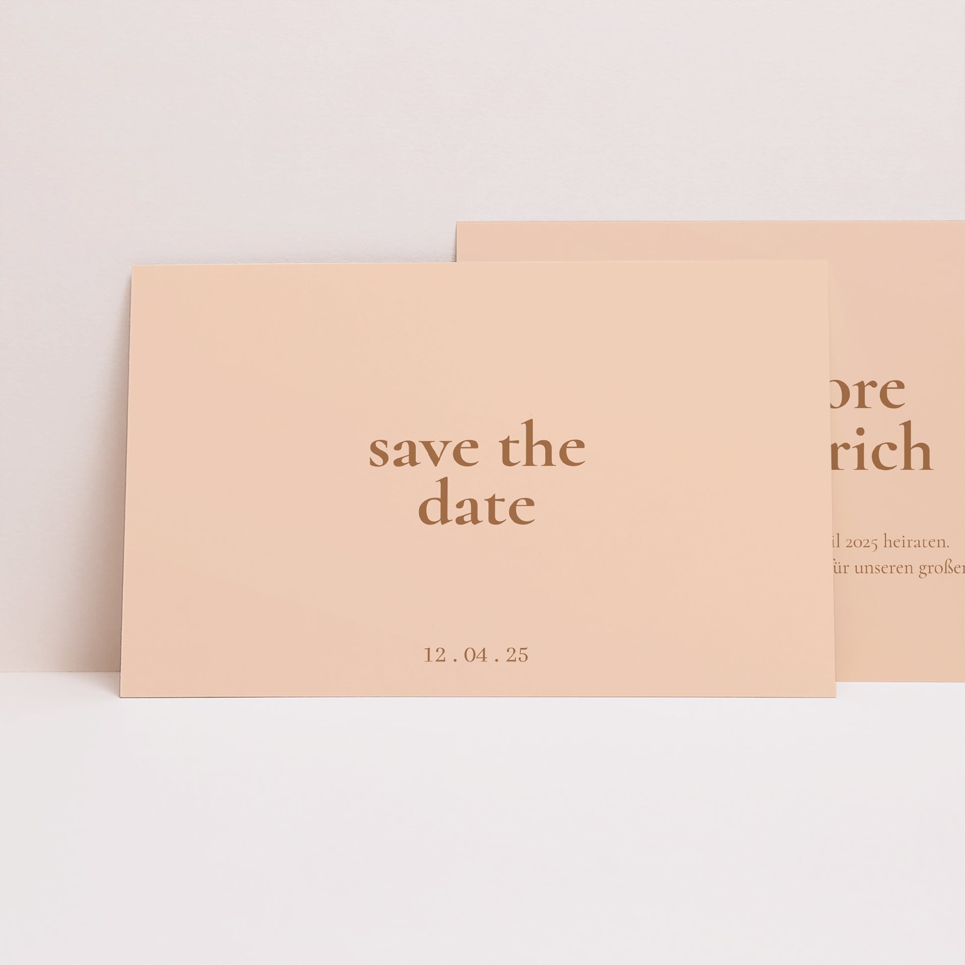 Save the date Karte Hochzeit Landschaft foto N° 1