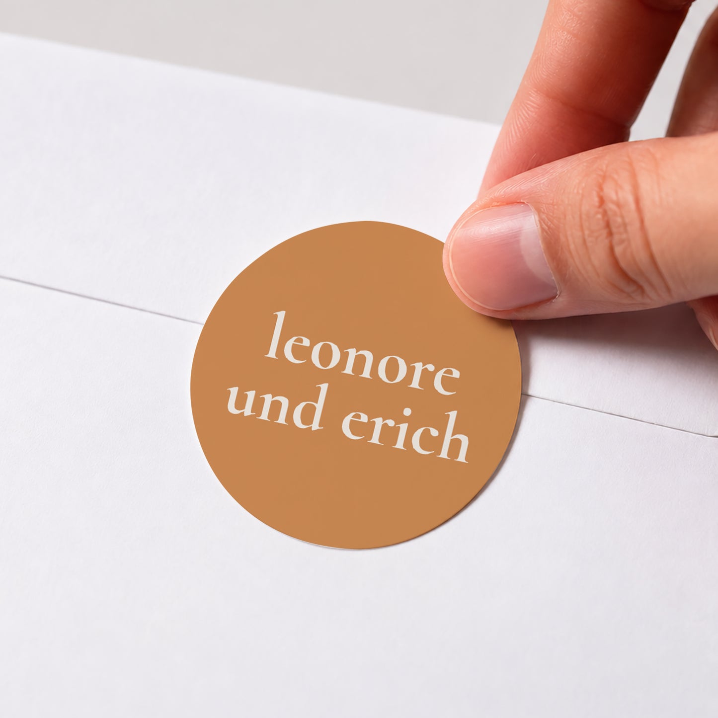 Sticker Hochzeit Rund Bibemus Typografie foto N° 1