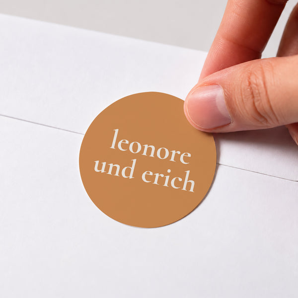 Sticker Hochzeit Rund Bibemus Typografie foto