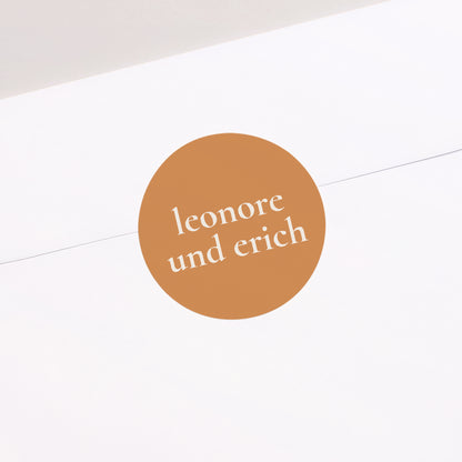 Sticker Hochzeit Rund Bibemus Typografie foto N° 2
