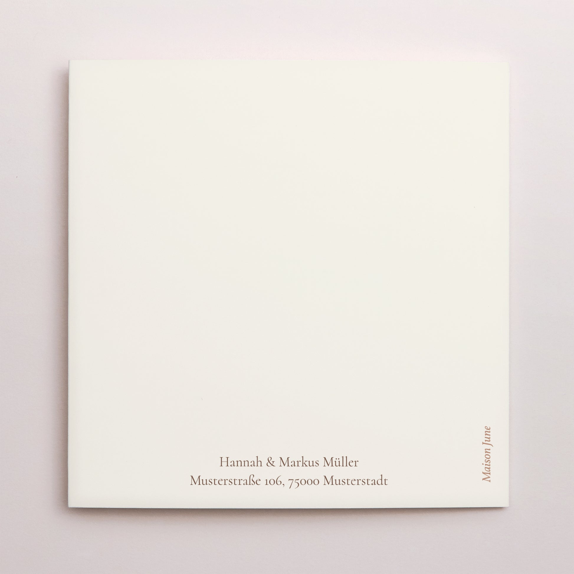 Dankeskarte Hochzeit Asymmetrisches Triptychon Böhmischer Blumenstrauß foto N° 3