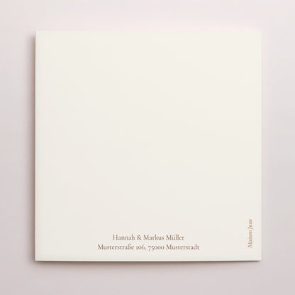 Dankeskarte Hochzeit Asymmetrisches Triptychon Böhmischer Blumenstrauß foto N° 3