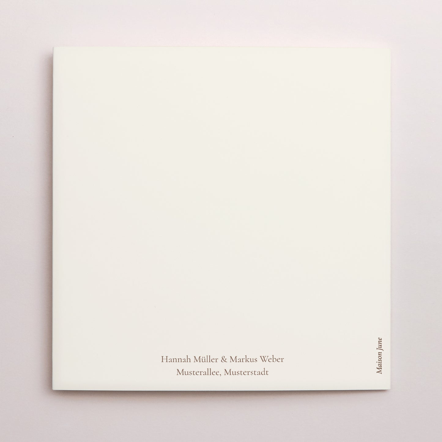 Hochzeitseinladung Doppelflügiges Quadrat Böhmischer Blumenstrauß foto N° 3