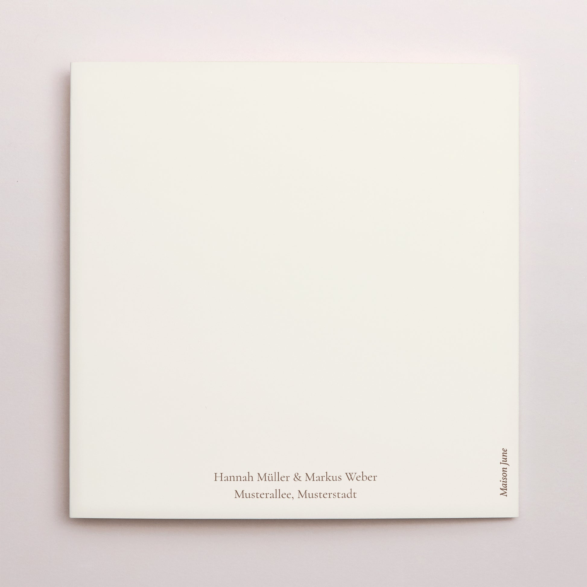 Hochzeitseinladung Doppelflügiges Quadrat Böhmischer Blumenstrauß foto N° 3