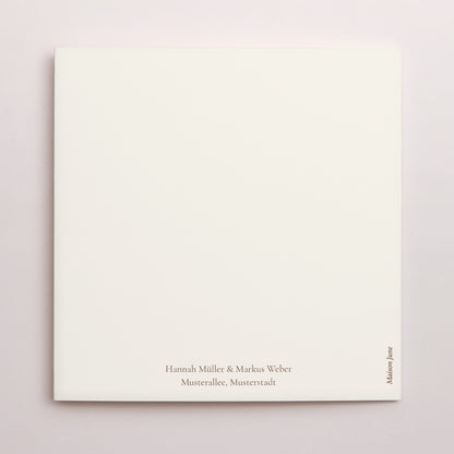 Hochzeitseinladung Doppelflügiges Quadrat Böhmischer Blumenstrauß foto N° 3