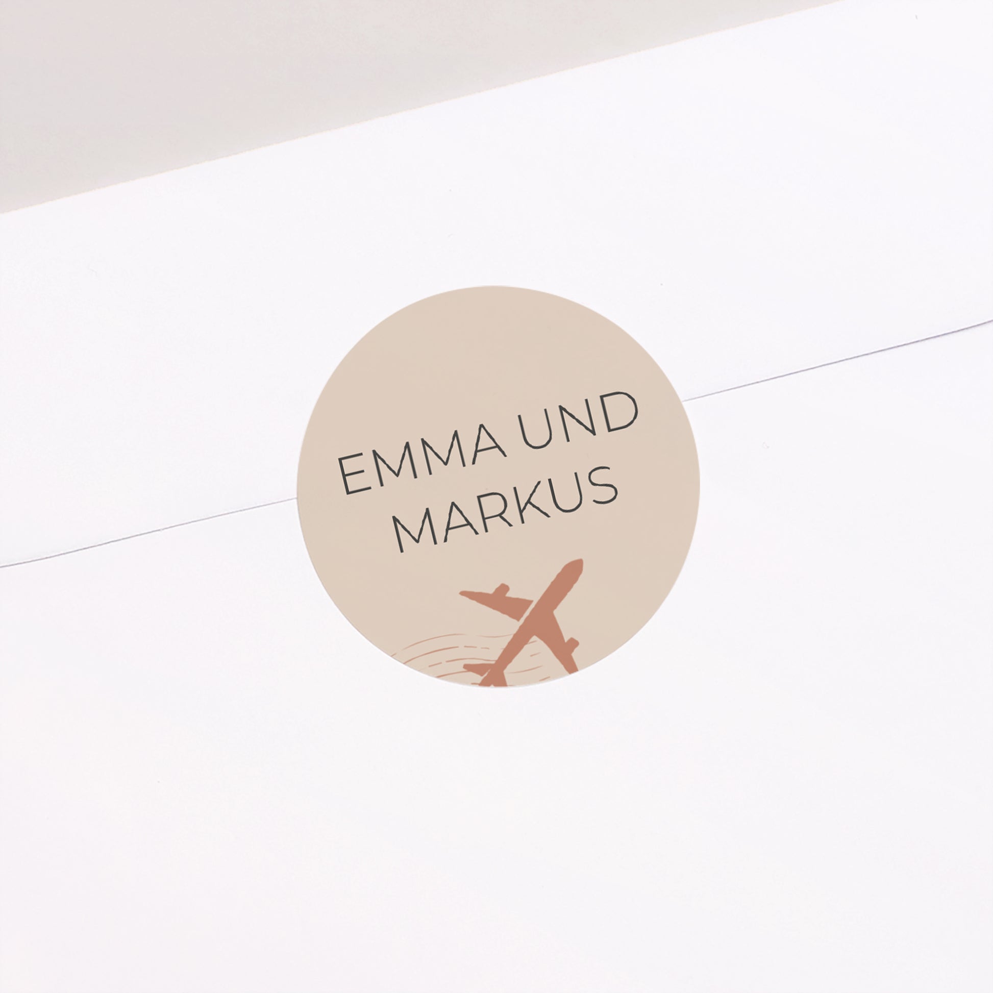 Sticker Hochzeit Rund Die Reise eines Lebens foto N° 2