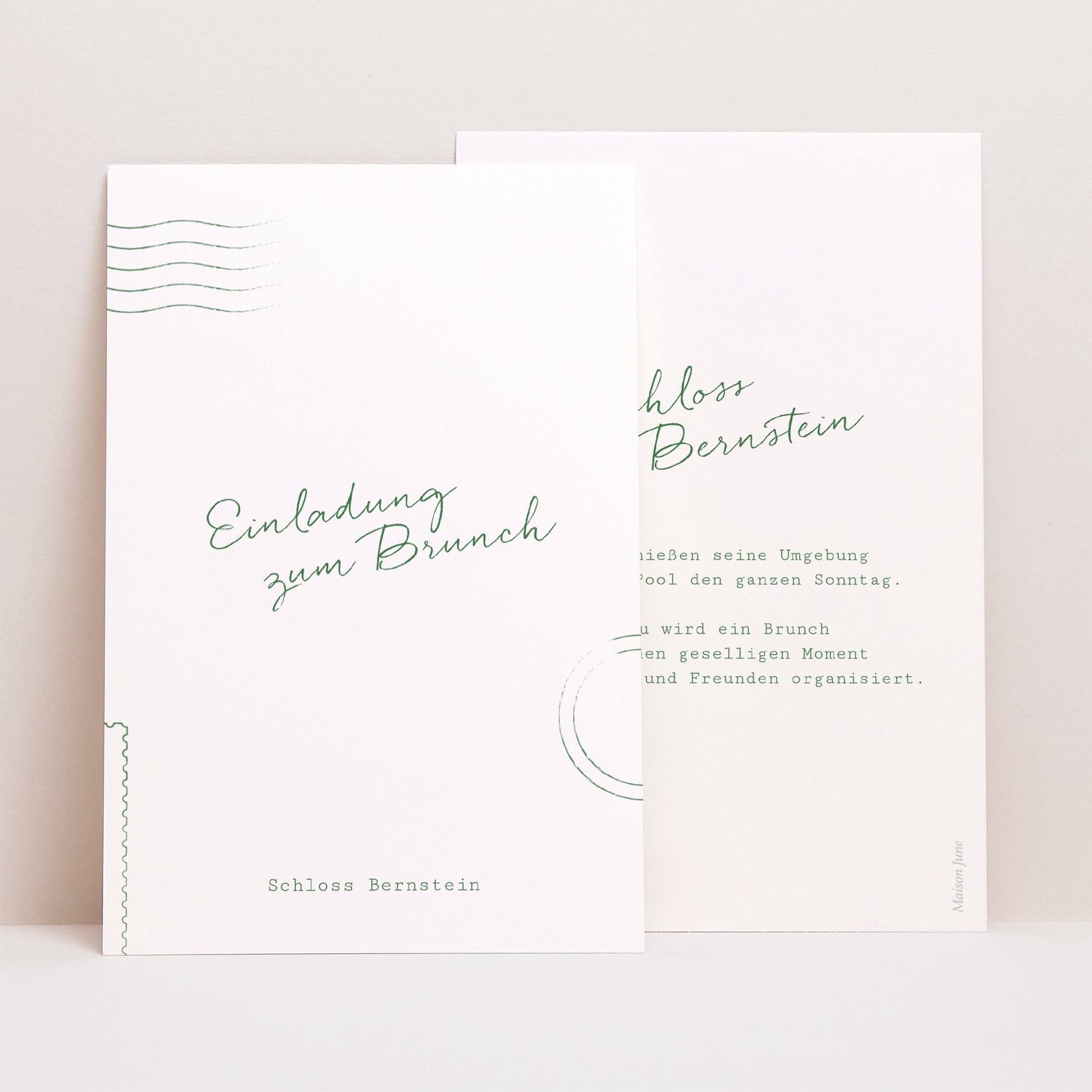 Einladungskarte Hochzeit PortraitPorträt foto N° 1