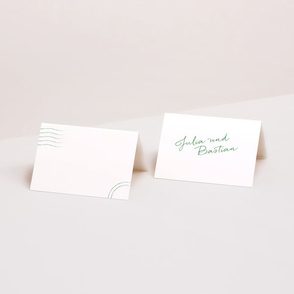 Tischkarten Hochzeit Quer foto