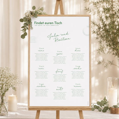 Sitzplan Hochzeit Porträt foto N° 1