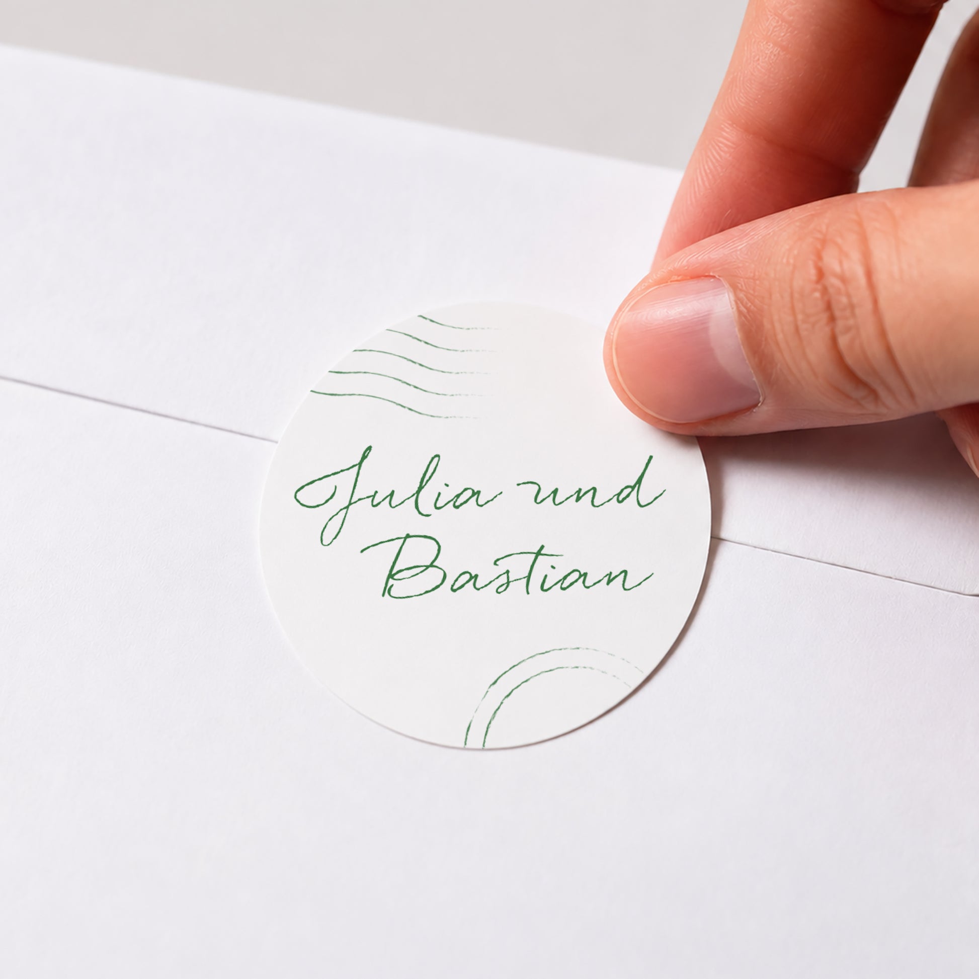 Sticker Hochzeit Rund Fotopass foto N° 1