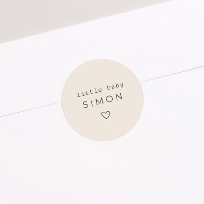 Sticker Geburt Rund Bullet journal Herbier foto N° 2