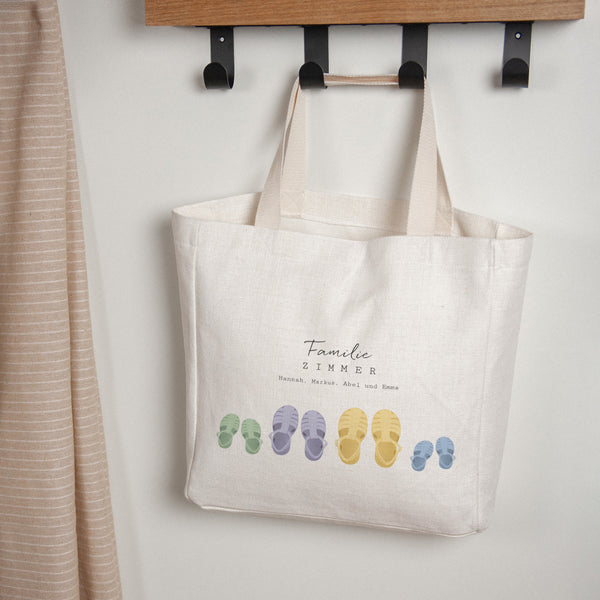 Tote bag Geburt Tragehenkel Kleine Schritte am Wasser foto