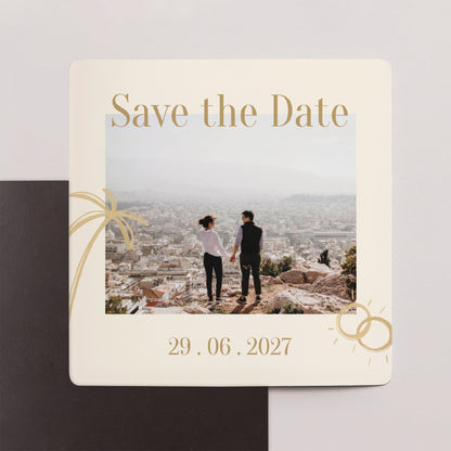 Save the date Karte Hochzeit Satz von 9, magnetisch. Unter dem Sonnenlicht foto N° 1