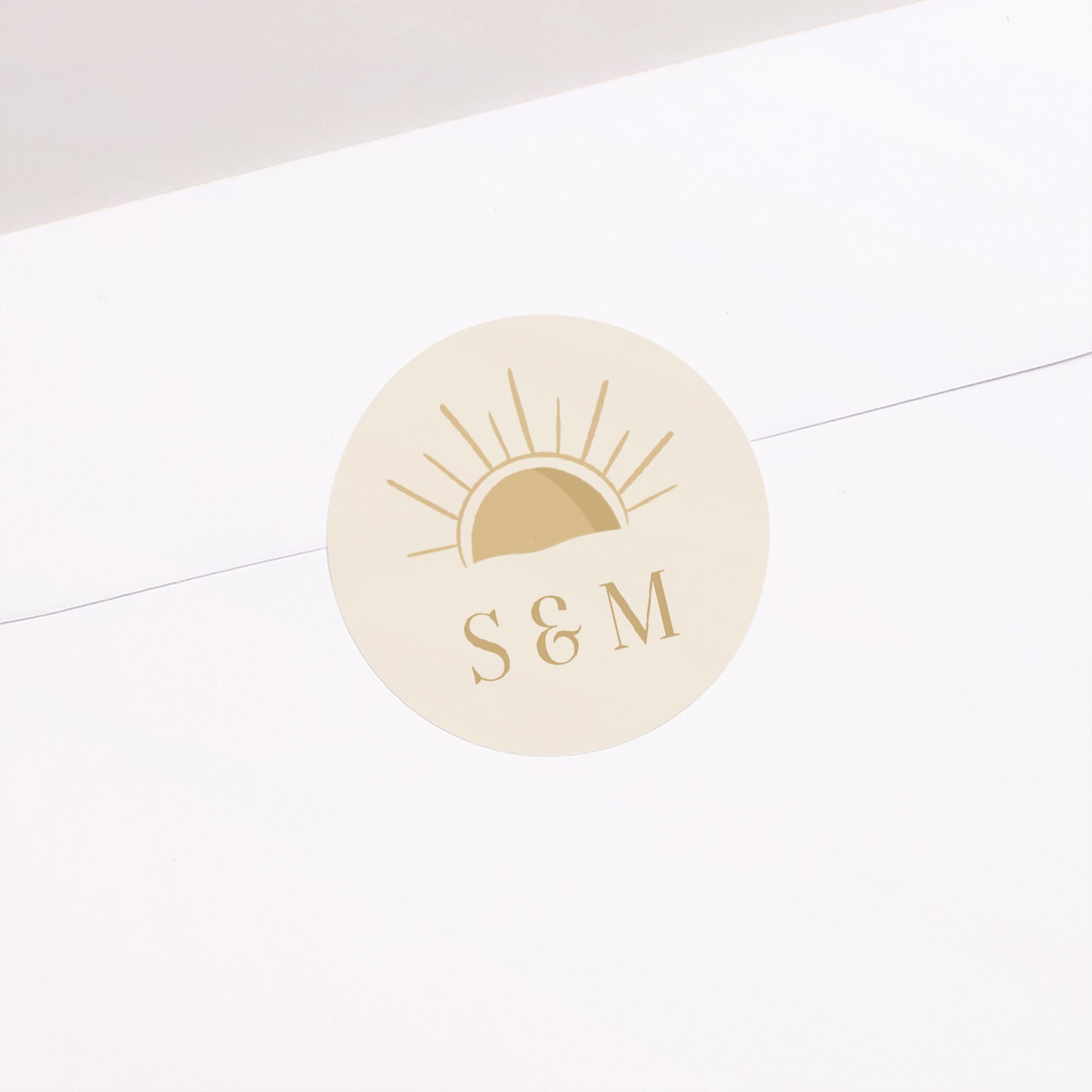 Sticker Hochzeit Rund Unter dem Sonnenlicht foto N° 2