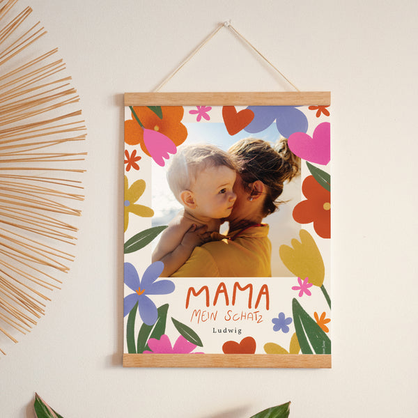 Poster Objekte Porträt Mama der Liebe II foto
